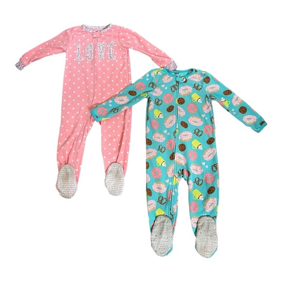 Carter's Pajamas Euc Bundle Of Two Carters Fleece Toddler Girls